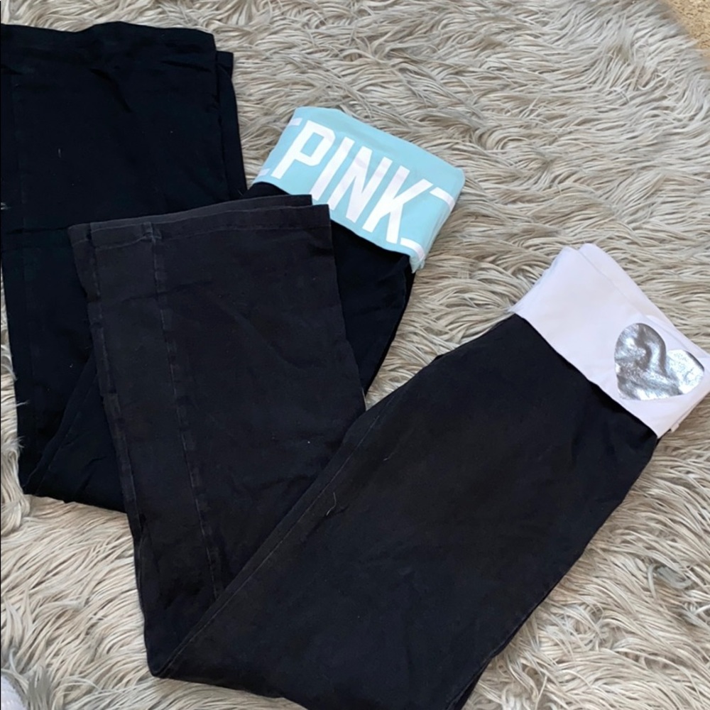 Pink Victoria’s Secret bootcut yoga pants size M